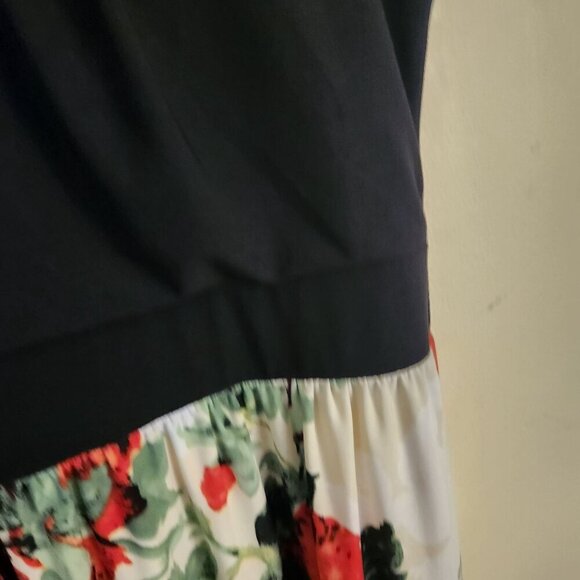 Inc International Concept Black Floral Sleeveless Maxi Dress Size L - Picture 3 of 5